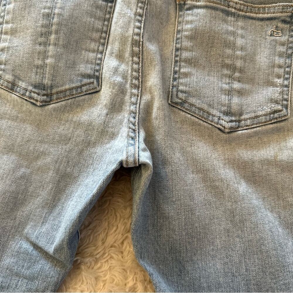 Rag & Bone Light Wash Skinny Jeans Rae Hem Distressed Size 28 - Picture 14 of 14